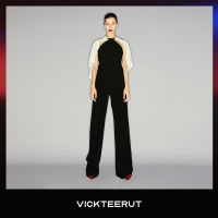 VICKTEERUT (ราคาปกติ 13,500-.) Halter Neck Jumpsuit with Detachable Cape จัมพ์สูทคล้องคอพร้อมเคปถอดออกได้