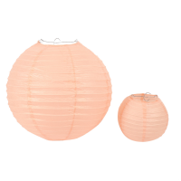 40 Pcs 6 Inch-12 Inch Peach Paper Lantern Chinese Assorted Sizes Round Lampion for Wedding Party Outdoor Indoor