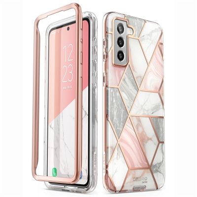 For Samsung Galaxy S21 Case 6.2 (2021 Release) I-BLASON Cosmo Full-Body Glitter Marble Cover WITHOUT Built-in Screen Protector