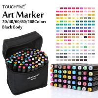 Touchfive Alcohol Based Markers 30/40/60/80/168 Color Art Markers Set Cheap Sketch Marker Pen For Draw Manga Animation Suppliers