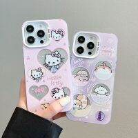 ตัวการ์ตูน Sanrio Hello Kitty ที่น่ารักเคสสำหรับไอโฟนแข็งสำหรับสุนัข13 12 11 14 Hello. Kitty เคสโทรศัพท์สำหรับ iPhone 14/13/12ProMax กันกระแทก Kt. ฝาครอบป้องกันโทรศัพท์มือถือแมวสำหรับ Apple XS XR X ฝาหลัง