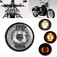 POSSBAY H4 LED ไฟหน้ารถจักรยานยนต์ Universal Turn ไฟสัญญาณสำหรับ Harley Honda Suzuki Yamaha Cafe Racer Moto Faro ไฟหน้า