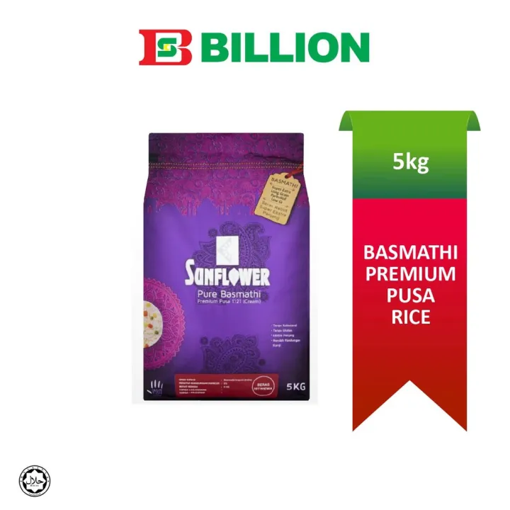 basmati rice beras basmathi ready stock SUNFLOWER PURE BASMATHI PREMIUM ...