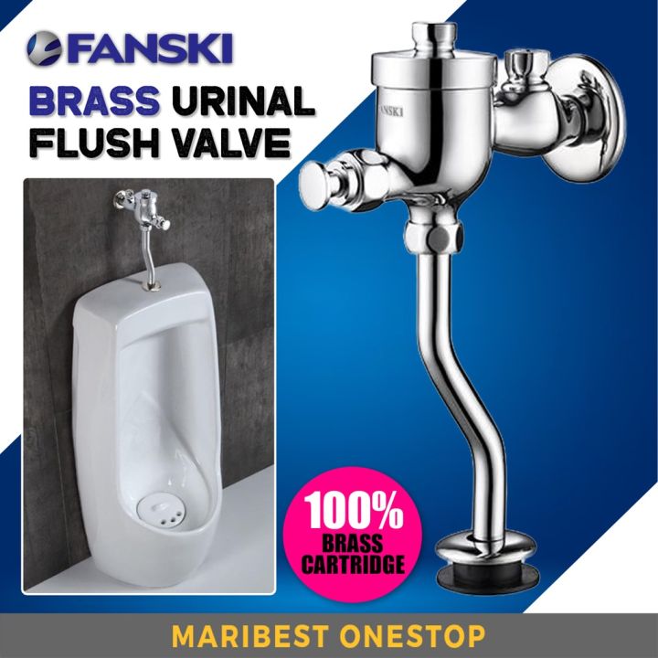 FANSKI Brass Urinal Flush Valve Toilet Bowl Flush Button Toilet Flush