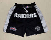 ผู้ชายลาสเวกัสRaidersกระเป๋ากางเกงเพียงDon NFLกางเกงขาสั้น-สีดำ