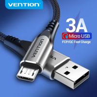 【Super Like】 Vention สาย Micro USB 3A ไนล่อนชาร์จอย่างรวดเร็ว USB Type C สายเคเบิลข้อมูลสำหรับ Samsung Xiaomi LG Android Micro USB สายโทรศัพท์มือถือ