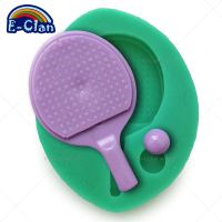 Bakeware Limited New Table Tennis Sport Molds for Cake Decorating Fondant Mold Chocolate Soap Mould Tools F0604BB35 Bread Cake  Cookie Accessories