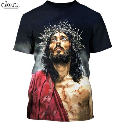 Christian Jesus Catholic T Shirt Men Women Summer 3D Print Fashion Harajuku Casual Streetwear All-match Top Drop Shipping