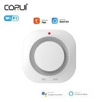 CORUI Tuya WIFI Smoke Detector Sensor Fire Protection Home Security Alarm 90DB Alarm Fire Work With Smart Life Alexa Google Home Household Security Sy