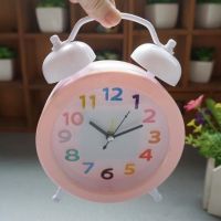 [Fast delivery] the Original super cartoon clock alarm clock rang students children bed contracted the new web celebrity small alarm clock jump seconds hang a wall to the sound