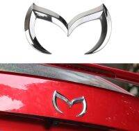 โลโก้ ปีศาจ มาสด้า งานโลหะ สีเงินเงา แต่งทั่วไป Silver Evil M Badge Emblem Rear Truck Decor Sticker for Mazda 3 5 6