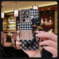 Cartoon Anti-knock Phone Case For HTC U23 Pro/U23 cute phone case Black pearl pendant silicone Simplicity Bear bracelet