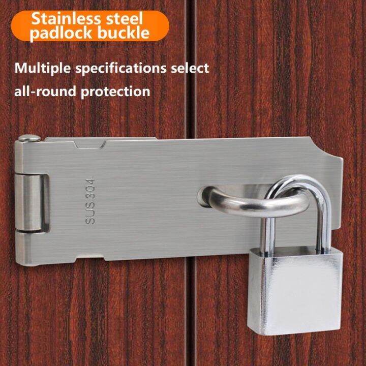 AS-parts Anti Theft Hasp Staple Shed Latch Stainless Steel Door Lock ...