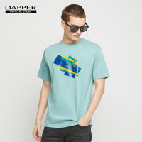 DAPPER เสื้อยืด Flying Bird Logo Print สีเขียว