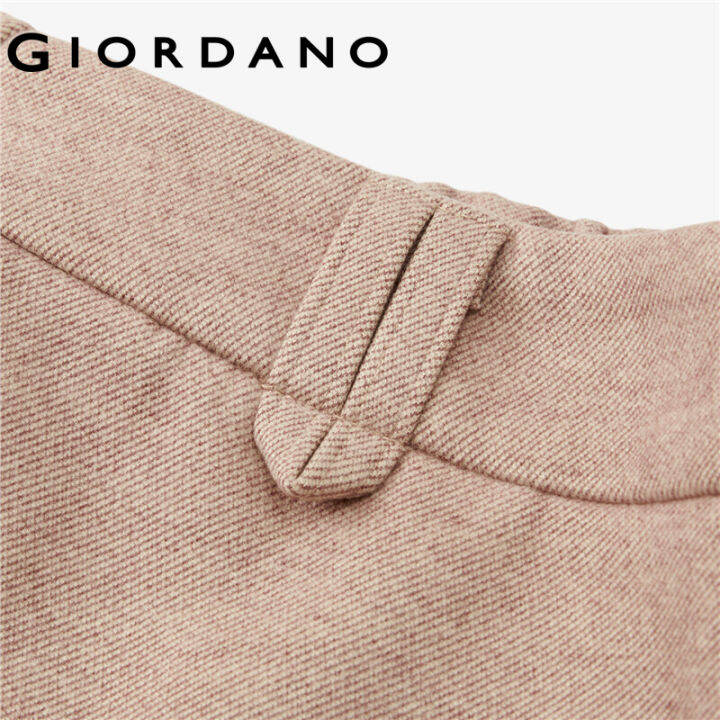 giordano-กางเกงขายาวผู้หญิง-กางเกงแฟชั่นผญ-ลุคทำงาน-free-shipping-18422002