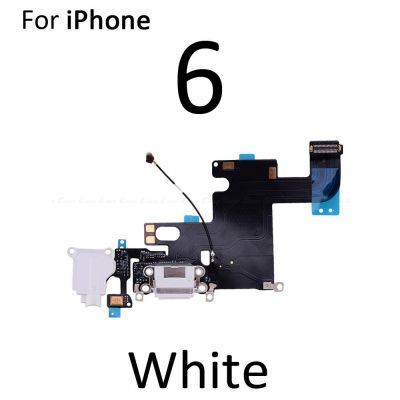 สายแพชาร์จด้านล่างสำหรับ iPhone 8 7 6 6S Plus ตัวต่อที่ชาร์ทปลั๊ก USB พร้อมไมโครโฟนสำหรับหูฟังแจ็คเสียงสายเคเบิลงอได้ LPX3765อะไหล่