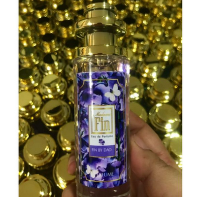 น้ำหอมฟิน Fin Eau de Perfume น้ำหอมยอดนิยม หอมหวานนาน( สีม่วง  1  ขวด)
