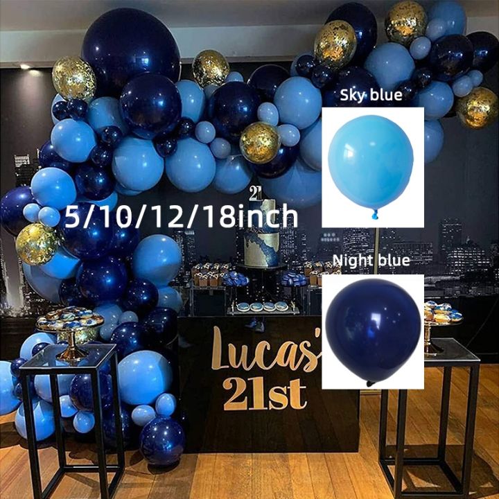 ins-style-navy-blue-starry-night-blue-ink-blue-balloon-chain-set-sky-blue-balloon-boy-birthday-decoration-men-birthday