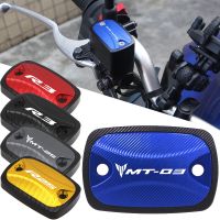 อุปกรณ์เสริมสำหรับยามาฮ่า MT03 MT25 R3 YZF R25 MT 03 R3ใหม่อุปกรณ์เสริมสำหรับรถจักรยานยนต์ฝาครอบกระปุกน้ำมันไฮดรอลิกคลัตช์เบรกหน้า MT 03 R3