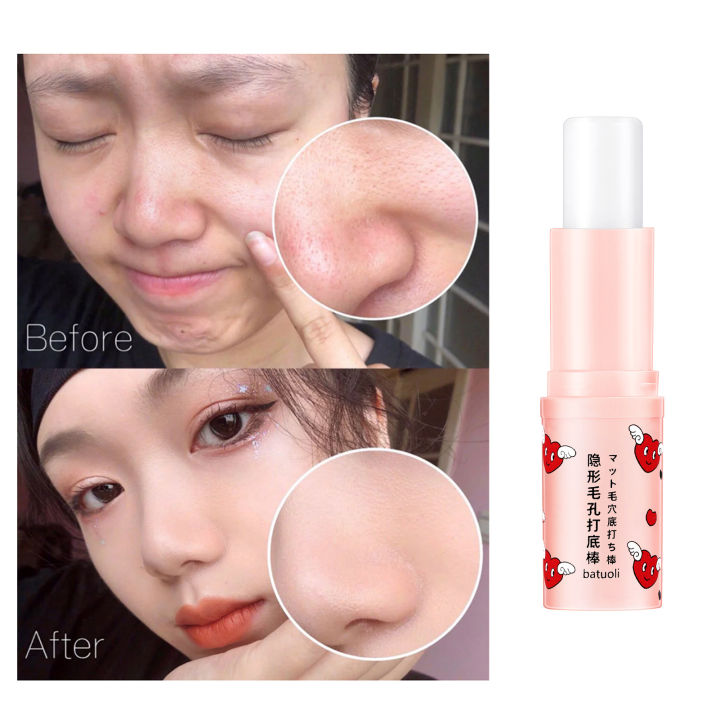 ในสต็อก-แต่งหน้าติดใบหน้าไพรเมอร์แบบพกพา-poreless-ไพรเมอร์ติดใบหน้าแต่งหน้าติดทนนานเคลือบไพรเมอร์ติด-poreless-ไพรเมอร์สำหรับใบหน้า