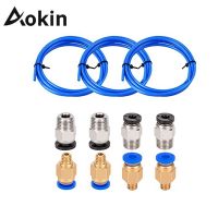 Aokin 3D Printer Bowden PTFE Tubing For 1.75mm Filament PC4 M6 PC4 M10 Pneumatic Fittings For Creality Ender 3/3 Pro/5/CR 10/10S