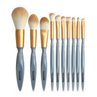 Soft Bristles 10pcs Makeup Brush Set High Quality Skin Friendly Eyeshadow Blush Powder Eyebrow Foundation Brushes Cosmetic Tools