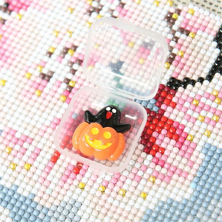 1pc-halloween-diamond-painting-magnet-cover-holder-locator-spoof-cartoon-pumpkin-diy-fixer-diamond-embroidery-tool-accessories-needlework