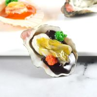 Artificial Oyster Scallop Fake Food Simulation Model Barbecue Ornaments Window Decor Kitchen Photography Props Decoration