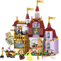 Building Blocks friends Beauty And The Beast Princess Castle Sets Brick Belles Enchanted Castle Playmobil Toys For Children