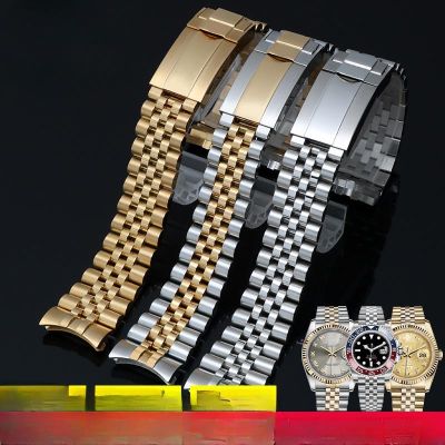○♠☞ สายนาฬิกา Greenwich Buckle Series สำหรับสายนาฬิกา Rolex Stainless เหล็ก Band Log 20mm Gentleman Waterproof Durable Accessories
