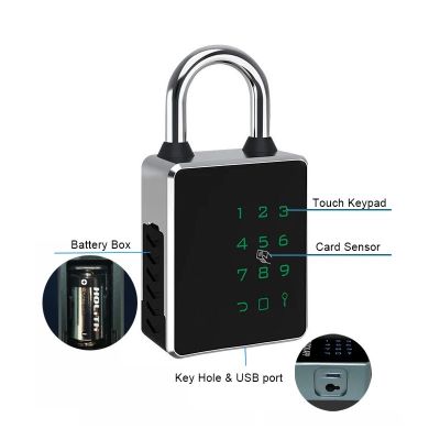 แม่กุญแจ Kawa K9 ปลดล็อคด้วยรหัสผ่าน + กุญแจ + คีการ์ด กันน้ำ