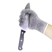 [Fast delivery] A pair of anti-cutting steel wire gloves anti-cutting barbed steel ring stainless steel metal fish killing soft iron saw bone five-finger knife cutting