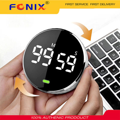 FONIX นาฬิกาจับเวลานาฬิกาดิจิตอลทำอาหารนาฬิกาแม่เหล็กจับเวลาในการทำอาหาร,นาฬิกาจับเวลา LED เตือนการนับถอยหลังอิเล็กทรอนิกส์ด้วยตนเอง
