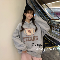 Zoey.Studio เสื้อฮู้ด เสื้อแขนยาวอบอุ่น หลวมและสบาย เท่ สไตล์ ทันสมัย สบายๆ WWY23000KP 41Z231013