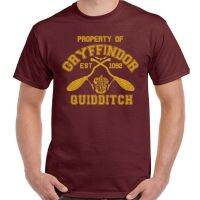 Casual Men T Shirt Property Of Gryffindor Harry Potter Inspired Quidditch  M2NP