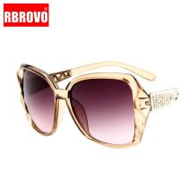 RBROVO 2023 Kacamata Hitam Bingkai Besar Kacamata Belanja Gradien Antik Desainer Merek Wanita UV400 Kacamata Perjalanan Oculos De Sol Feminino