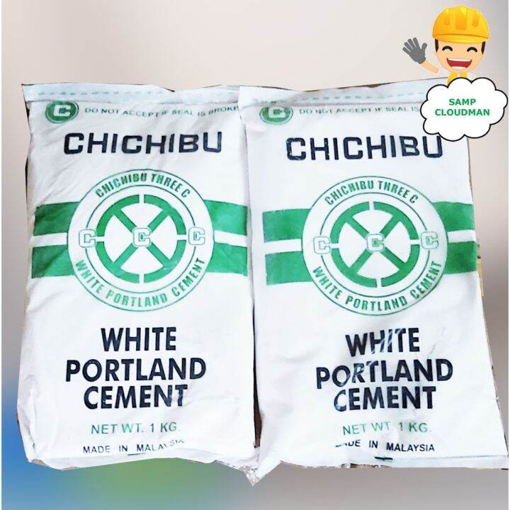 Original Chichibu White Portland Cement Approx 1 Kg. Kilo per bag 100 ...