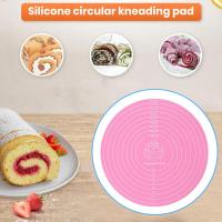 Easy to Clean Dough Rolling Mat Non-deformable Kneading Pad Non-slip Bread Making BPA Free Dough Rolling Mat Bread  Cake Cookie Accessories