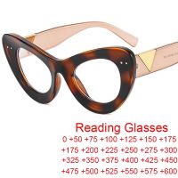 {Paopao glasses}ขนาดใหญ่ที่ไม่ซ้ำกันแมวตาแว่นอ่านหนังสือสุภาพสตรีบนความแข็งแรง0ถึง600แสงสีฟ้าป้องกันคอมพิวเตอร์แว่นตาสำหรับสายตายาว