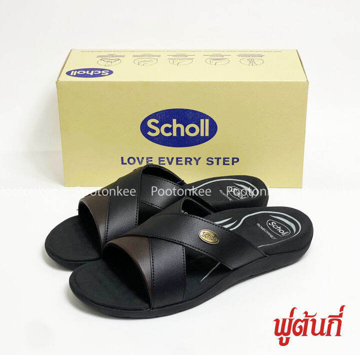 scholl-รองเท้าสกอลล์-ไบโอ-เมสัน-bio-mason-รองเท้าแตะแบบสวม-สำหรับผู้ชาย-รองเท้าสุขภาพ-biomechanics-ของเเท้-พร้อมส่ง