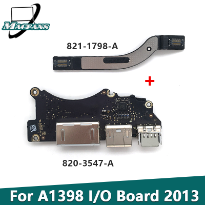 ทดสอบ Original A1398 Io Board USB 2013-2014 820-3547-A สำหรับ Pro Retina 15 "A1398 DC Power Jack พร้อมสาย821-1798-A