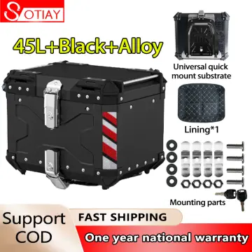 Shop Hnj Motorcycle Box Alloy Top Box Aluminum 45l Universal