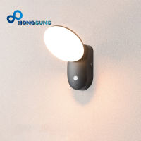 LED Wall Light Outdoor Waterproof Led Light Motion Sensor Outdoor Wall Lamps for Balcony Garden Ho Aluminum Lighting