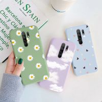 เคสสำหรับ Xiaomi Redmi 9ชิ้น6.53  "เคสโทรศัพท์แฟชั่น TPU แบบซิลิโคนนิ่มสำหรับป้องกัน Redmi9ลายดอกไม้ไดโนเสาร์