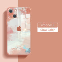 C-SAW เคสกระจก iPhone 13 12 11 Pro Max 13 Mini,เคสโทรศัพท์ iPhone 8Plus 7Plus 7 8 X XR XS MAX SE 2020ฝาครอบหลังมือถือกันกระแทก