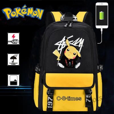 【hot sale】▦❦❈ C16 Pokemon Bag Pikachu Bag Kids School Bag Cartoon Anime Backpack School Student Childrens Schoolbag Boy Girl