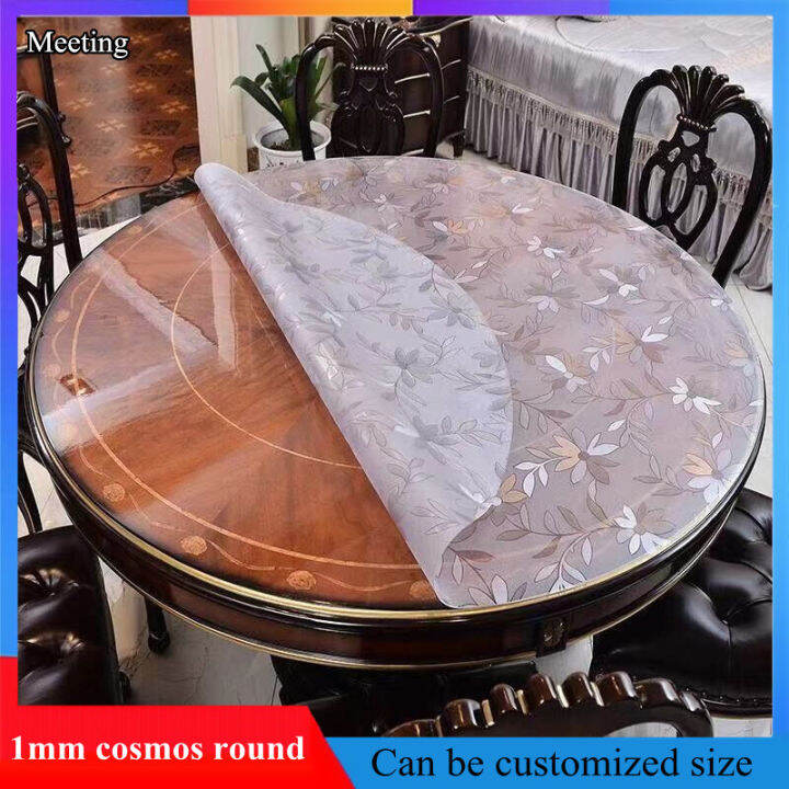 [MEETING] (1.0mm Cosmos Round) PVC Clear Waterproof Oil Resistant Heat