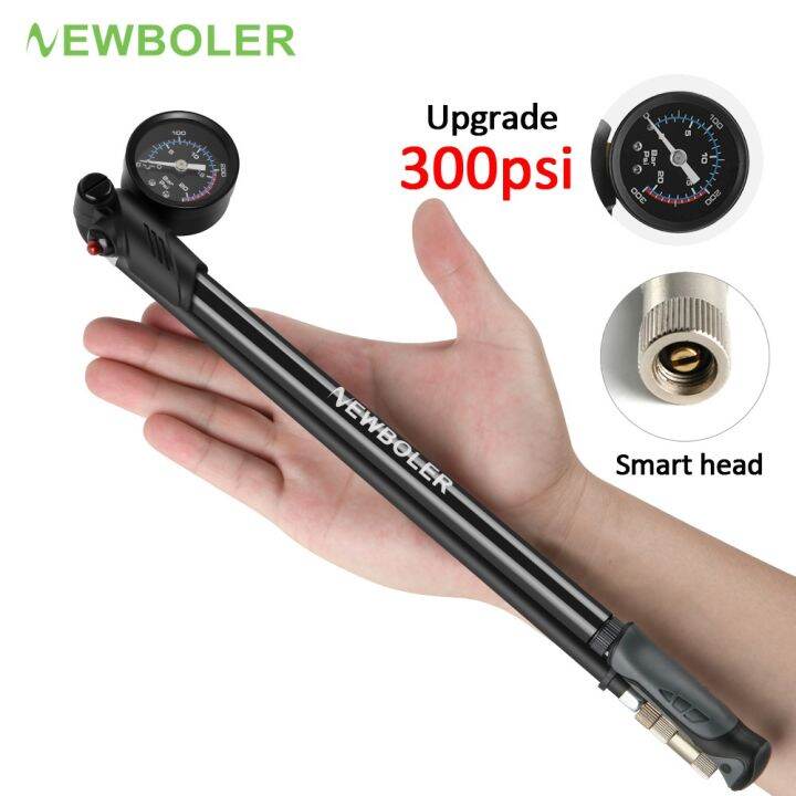 Newboler 300psi Bicycle Air Pump With Gauge Highpressure Tire Inflator