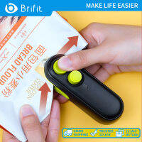 Brifit 2 in 1 แบบพกพามินิเครื่องปิดผนึกความร้อนเครื่องปิดผนึกพลาสติกที่เก็บอาหารขนมขบเคี้ยวครัว Gadget ในตัว 400mAh แบตเตอรี่ลิเธียมถุงพลาสติกปิดผนึกเครื่องมือบรรจุภัณฑ์ 压热零食封口机