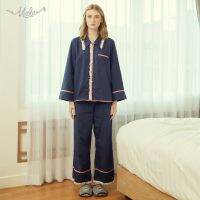 Night Night Pajamas - Malabrand AW21 M34-M35 (SET) ชุดนอนผ้าคอทตอลเซ็ทเสื้อ กางเกง